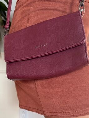 Matt & Nat Wine Vegan Leather Crossbody
